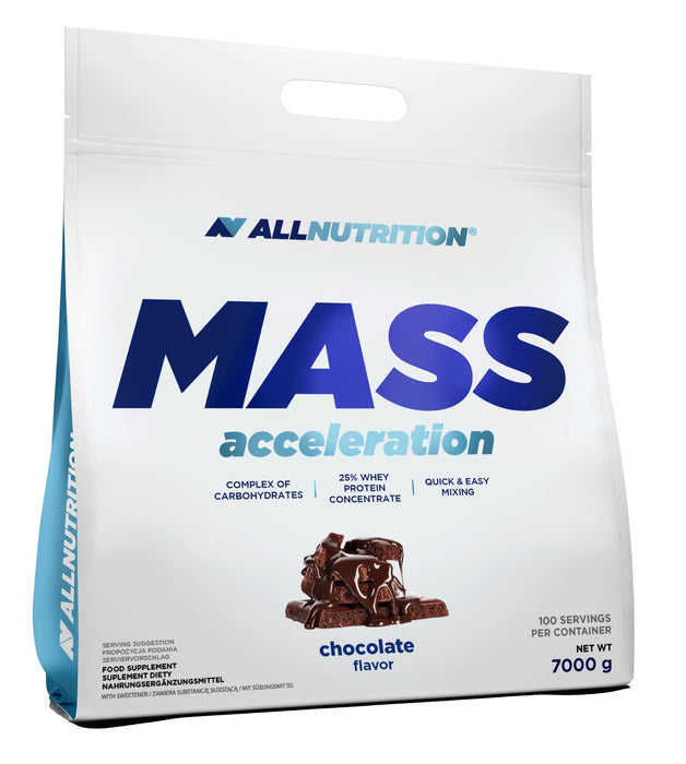 Allnutrition Mass Acceleration, Chocolate - 7000 grams | High-Quality Weight Gainers & Carbs | MySupplementShop.co.uk