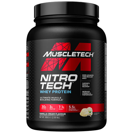 MuscleTech Nitro-Tech, Vanilla - 907 grams - Creatine Supplements at MySupplementShop by Muscletech