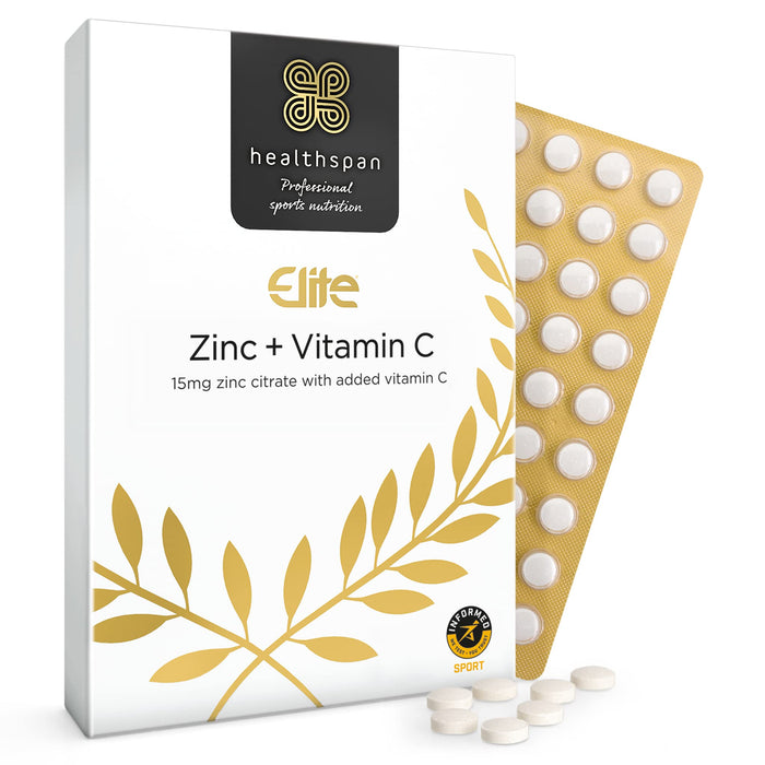 Healthspan Elite Zinc + Vitamin C - 180 tabs | High-Quality Zinc | MySupplementShop.co.uk