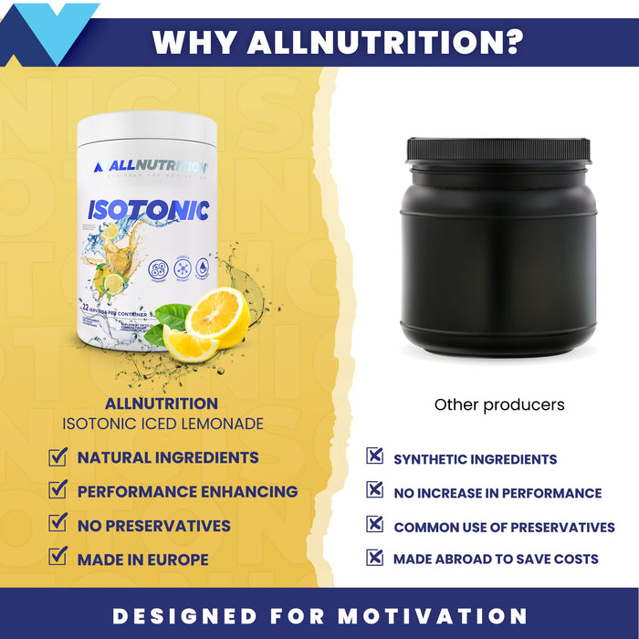 Allnutrition Isotonic, Iced Lemonade - 700 grams | High-Quality Vitamins & Minerals | MySupplementShop.co.uk