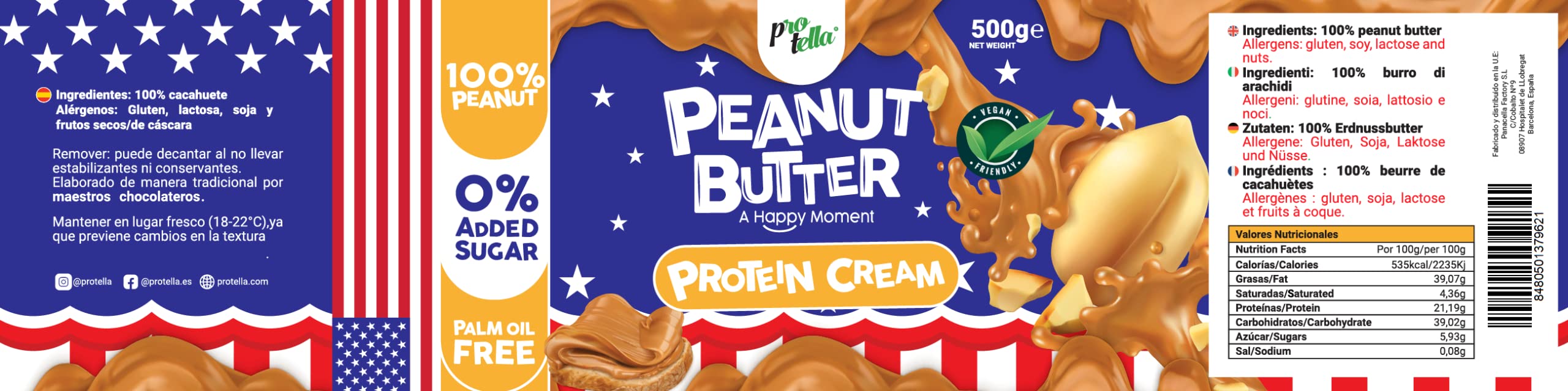 Protella Peanut Butter 500g | High-Quality Home & Kitchen | MySupplementShop.co.uk