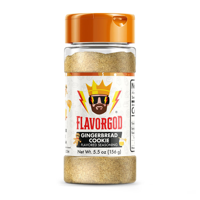 FlavorGod Gingerbread Cookie Flavored Seasoning - 156g | High-Quality Health Foods | MySupplementShop.co.uk