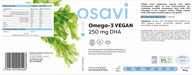 Osavi Omega-3 Vegan, 250mg DHA - 120 vegan softgels | High-Quality Omega-3 | MySupplementShop.co.uk