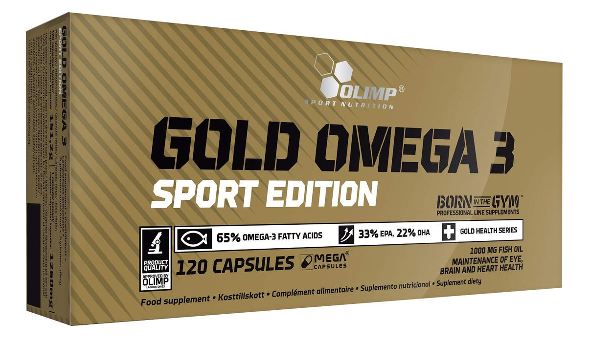 Olimp Nutrition Gold Omega 3, Sport Edition - 120 caps | High-Quality Omegas, EFAs, CLA, Oils | MySupplementShop.co.uk