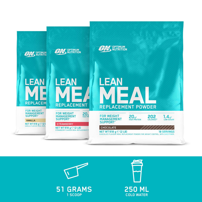 Optimum Nutrition Opti Lean Meal Replacement Powder, Chocolate - 954 grams | High-Quality Health and Wellbeing | MySupplementShop.co.uk