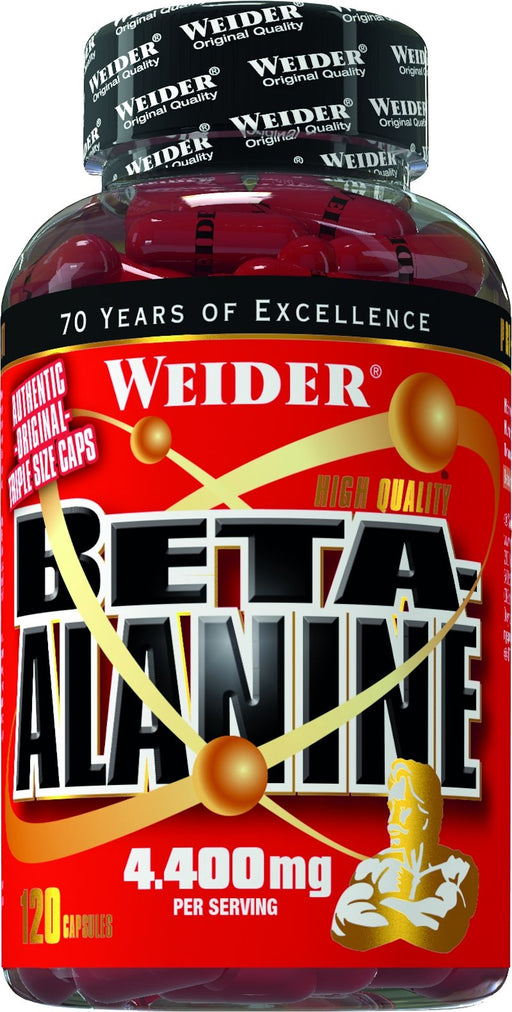 Weider Beta-Alanine - 120 caps | High-Quality Amino Acids and BCAAs | MySupplementShop.co.uk