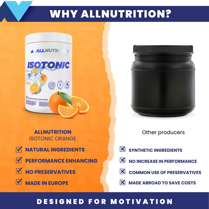Allnutrition Isotonic, Orange - 700 grams | High-Quality Vitamins & Minerals | MySupplementShop.co.uk