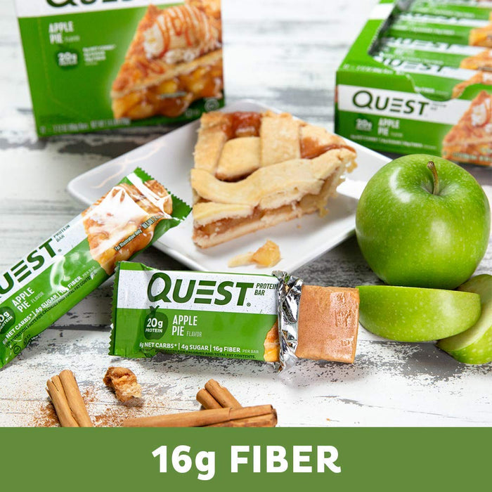 Quest Bar, Apple Pie - 12 bars | High-Quality Protein Bars | MySupplementShop.co.uk