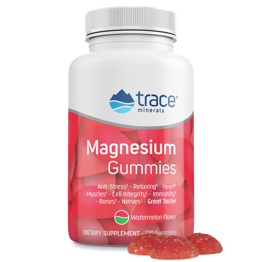 Trace Minerals Magnesium Gummies, Watermelon - 120 gummies - Vitamins &amp; Minerals at MySupplementShop by Trace Minerals