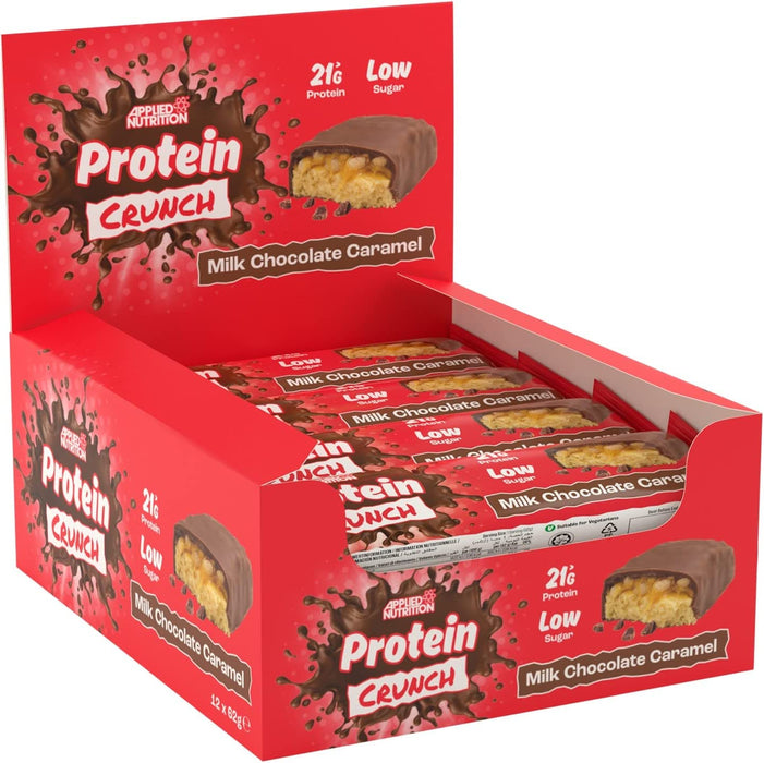 Applied Nutrition Protein Crunch Bar 12 x 62g | High-Quality Protein Bars | MySupplementShop.co.uk