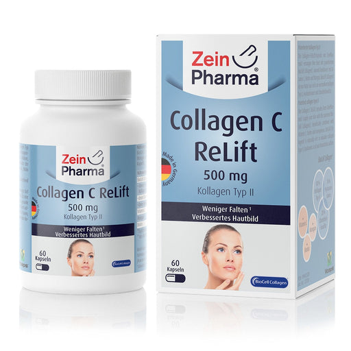 Zein Pharma Collagen C ReLift, 500mg - 60 caps | High-Quality Collagen | MySupplementShop.co.uk