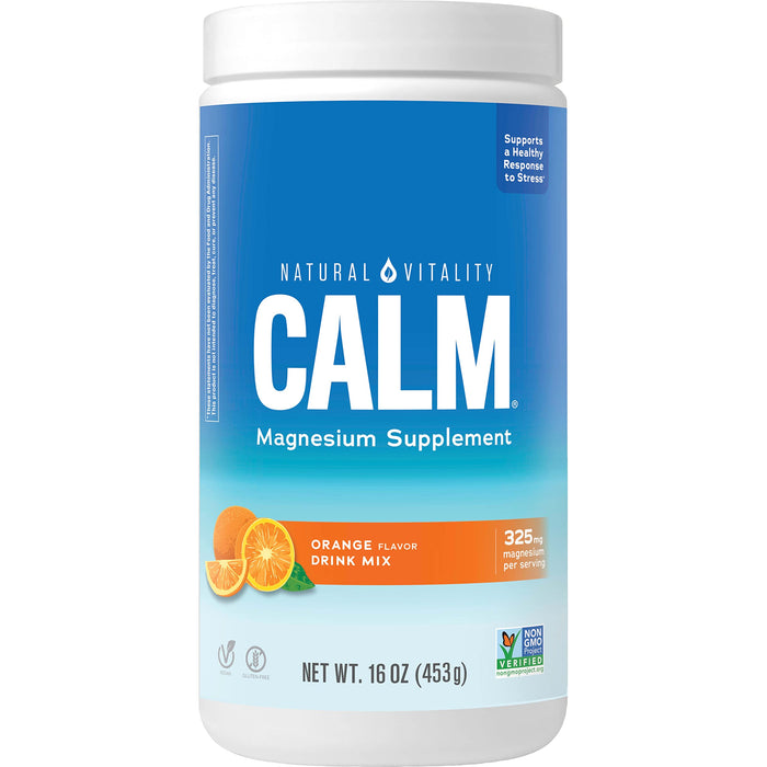 Natural Calm, Orange - 453g | High-Quality Vitamins & Minerals | MySupplementShop.co.uk