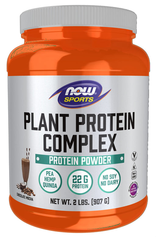 NOW Foods Plant Protein Complex, Chocolate Mocha - 907g | High-Quality Protein | MySupplementShop.co.uk