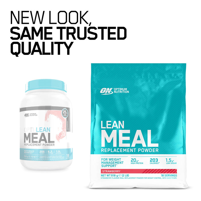 Optimum Nutrition Opti Lean Meal Replacement Powder, Strawberry - 954 grams | High-Quality Health and Wellbeing | MySupplementShop.co.uk