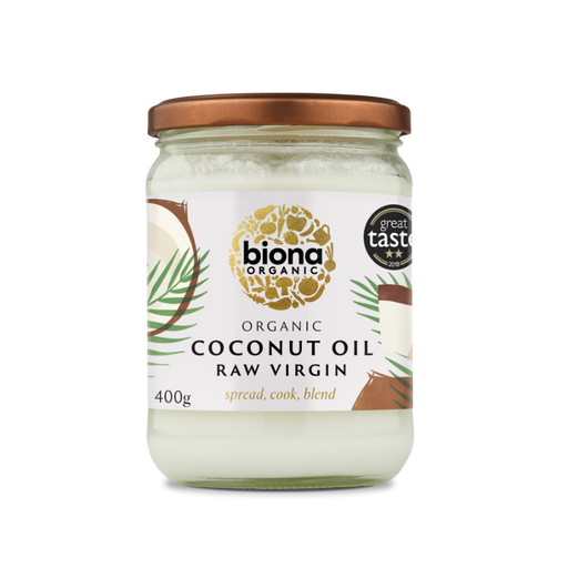 Biona Organic Raw Virgin Coconut Oil 400g | High-Quality Health Foods | MySupplementShop.co.uk