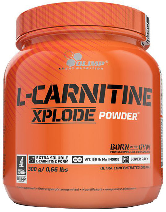 Olimp Nutrition L-Carnitine Xplode Powder, Cherry - 300 grams | High-Quality Omegas, EFAs, CLA, Oils | MySupplementShop.co.uk