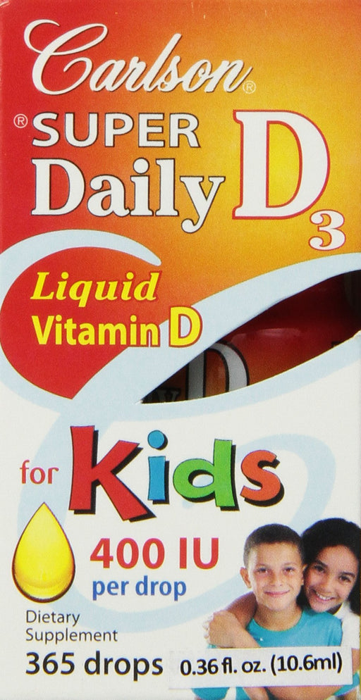 Carlson Labs Kid's Super Daily D3, 400 IU - 10 ml. | High-Quality Vitamins & Minerals | MySupplementShop.co.uk