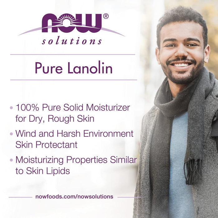 NOW Foods Lanolin, 100% Pure - 198g - Health and Wellbeing at MySupplementShop by NOW Foods