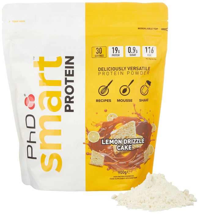 PhD Smart Protein, Lemon Drizzle Cake - 900 grams | High-Quality Protein | MySupplementShop.co.uk