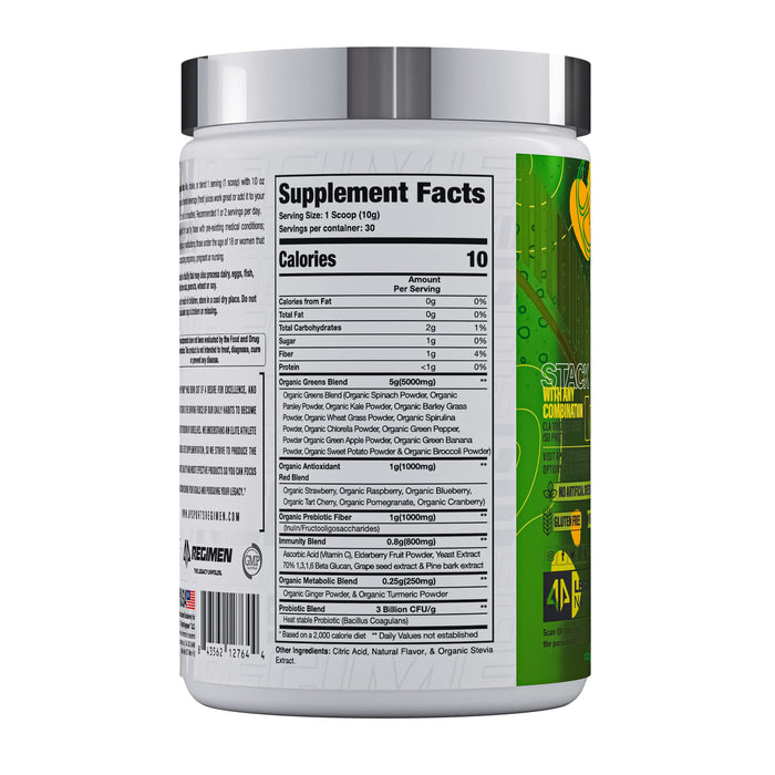 AP Sports Regimen Greens & Fruits + Immune, Pineapple Twist - 300 grams - Health and Wellbeing at MySupplementShop by AP Sports Regimen