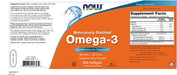 NOW Foods Omega-3 Molecularly Distilled - 500 softgels - Health and Wellbeing at MySupplementShop by NOW Foods