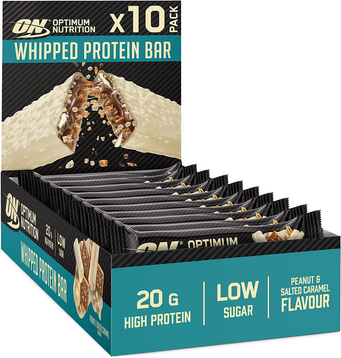 Optimum Nutrition Whipped Protein Bar 10 x 60g | High-Quality Protein Bars | MySupplementShop.co.uk