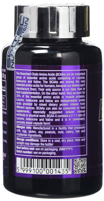 SciTec BCAA-X - 120 caps | High-Quality Amino Acids and BCAAs | MySupplementShop.co.uk