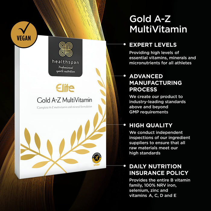 Healthspan Elite Gold A-Z Multivitamin - 120 tabs - Multivitamins at MySupplementShop by Healthspan