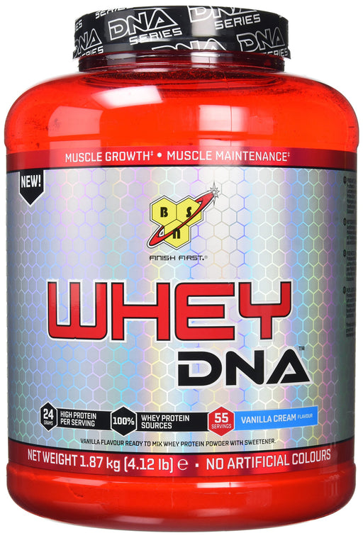 BSN Whey DNA, Vanilla Cream - 1870 grams | High-Quality Protein | MySupplementShop.co.uk