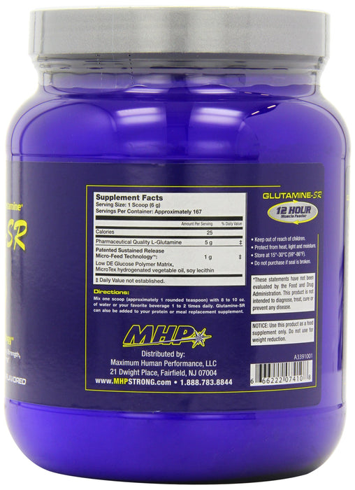 MHP Glutamine-SR - 1000 grams | High-Quality L-Glutamine, Glutamine | MySupplementShop.co.uk