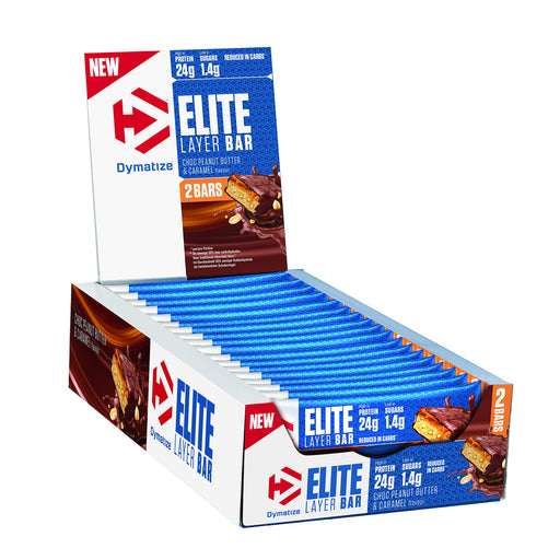 Dymatize Elite Layer Bar, White Chocolate Vanilla Caramel - 18 bars (60 grams) | High-Quality Health Foods | MySupplementShop.co.uk