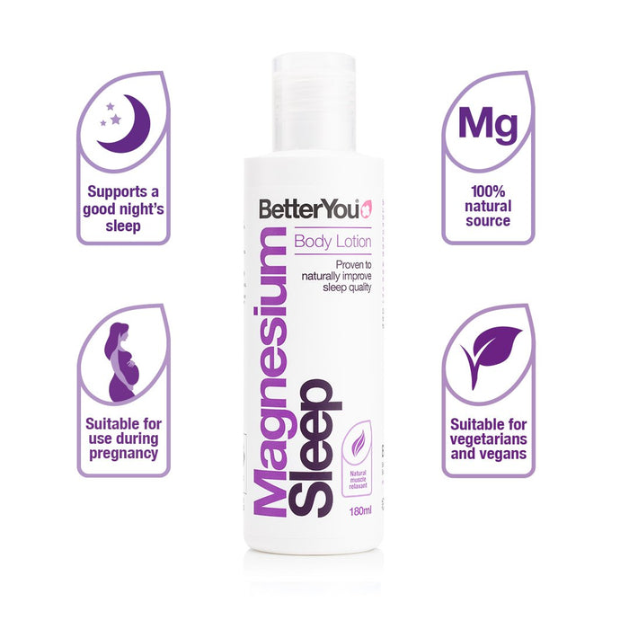 BetterYou Magnesium Sleep Mineral Lotion 180ml - Vitamins & Minerals at MySupplementShop by BetterYou