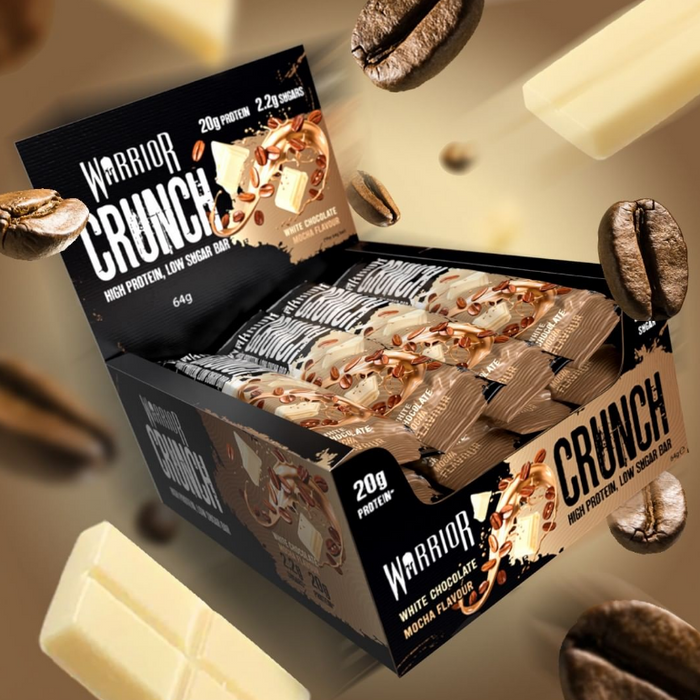 Warrior CRUNCH High Protein Bars 12 x 64g | High-Quality Nutrition Bars | MySupplementShop.co.uk