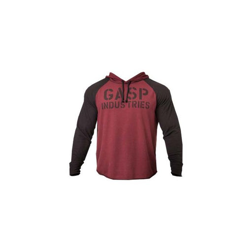 GASP L/S Thermal Hoodie Maroon - Medium - Hoodie at MySupplementShop by Gasp