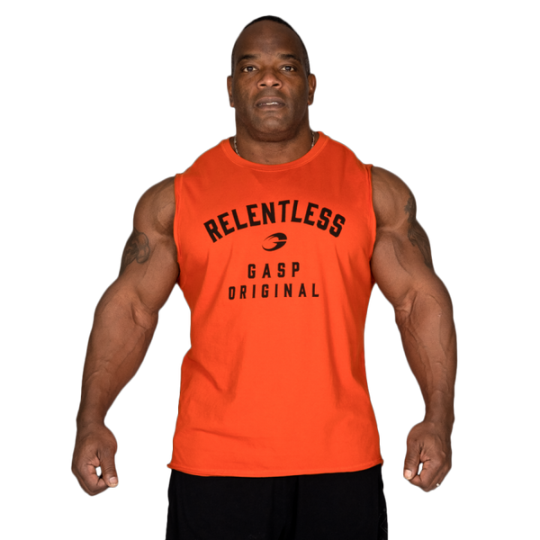 GASP Vintage Tank - Flame/Black - Small - Vintage Tank at MySupplementShop by Gasp