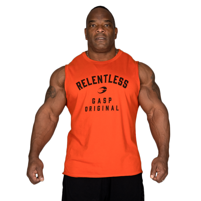 GASP Vintage Tank - Flame/Black - Small - Vintage Tank at MySupplementShop by Gasp