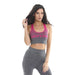 Gold's Gym Ladies Seamless Top - Pink/Charcoal - M/L - Seamless Top at MySupplementShop by Gold's Gym