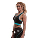 Gold's Gym Ladies Sports Crop Top - Black/Turquoise - XS - Sports Crop Top at MySupplementShop by Gold's Gym