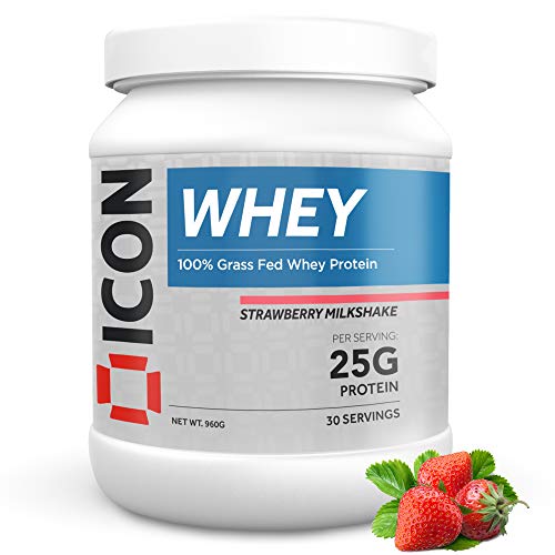 ICON Nutrition 100% Whey Protein 960g Strawberry Milkshake - Sports Nutrition at MySupplementShop by ICON Nutrition