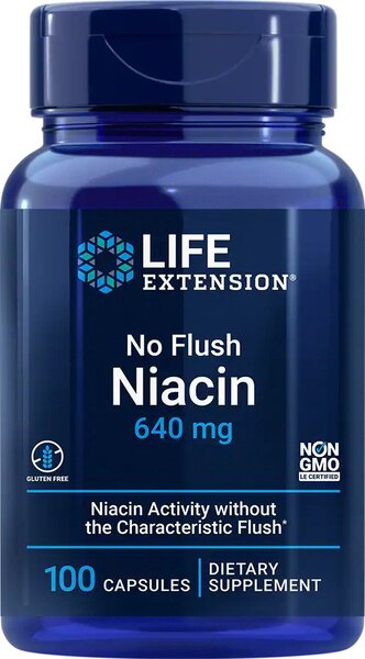 Life Extension No Flush Niacin - 100 caps - Vitamins & Minerals at MySupplementShop by Life Extension