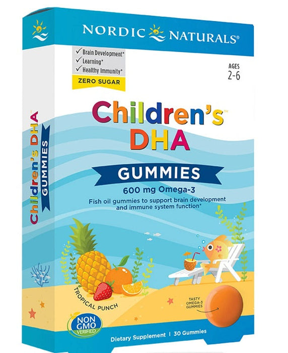 Nordic Naturals Children's DHA Gummies, 600mg - 30 gummies - Health and Wellbeing at MySupplementShop by Nordic Naturals