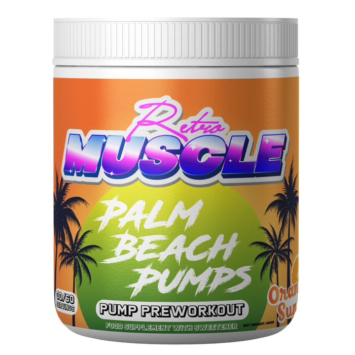 Retro Muscle Palm Beach Pumps 480g | High-Quality Health & Nutrition | MySupplementShop.co.uk