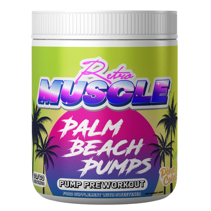 Retro Muscle Palm Beach Pumps 480g | High-Quality Health & Nutrition | MySupplementShop.co.uk