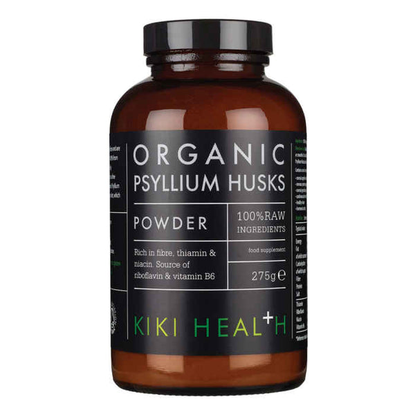 Kiki Health Organic Raw Psyllium Husk Powder 275g | High-Quality Vitamins & Supplements | MySupplementShop.co.uk