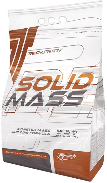 Trec Nutrition Solid Mass, Creamy Strawberry - 5800 grams | High-Quality Weight Gainers & Carbs | MySupplementShop.co.uk