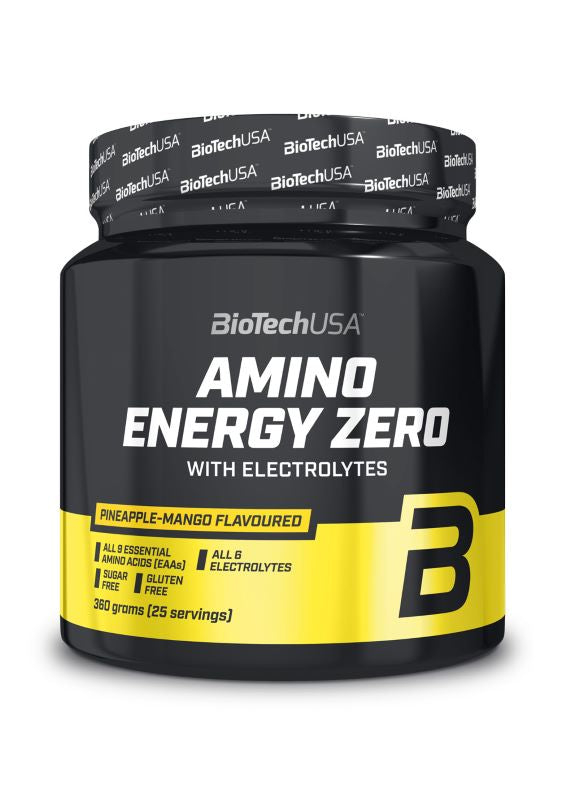 BioTechUSA Amino Energy Zero with Electrolytes, Pineapple Mango - 360 grams | High-Quality Amino Acids and BCAAs | MySupplementShop.co.uk