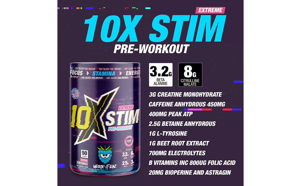 10X Athletic STIM 600g | High-Quality Health & Personal Care | MySupplementShop.co.uk