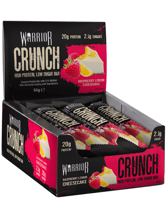 Warrior CRUNCH High Protein Bars 12 x 64g | High-Quality Nutrition Bars | MySupplementShop.co.uk