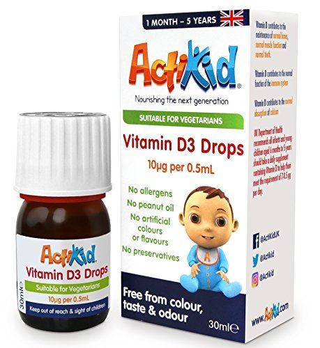 ActKid Vitamin D3 Drops 30ml 1 Month-5 Years | High-Quality Vitamins & Supplements | MySupplementShop.co.uk