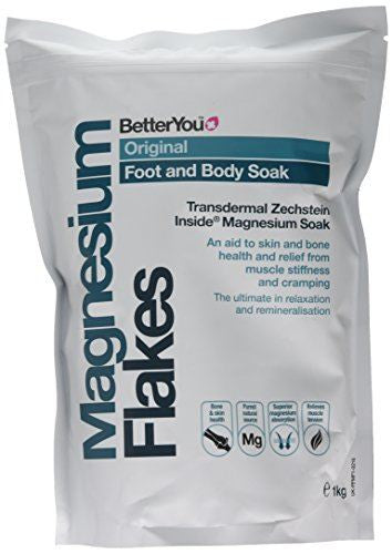 BetterYou Magnesium Flakes Bag 1kg | High-Quality Bath & Shower | MySupplementShop.co.uk